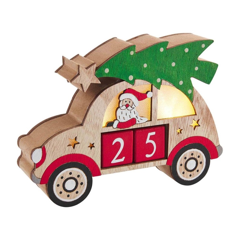 NWT Christmas Car Countdown Night Light by Mud Pie